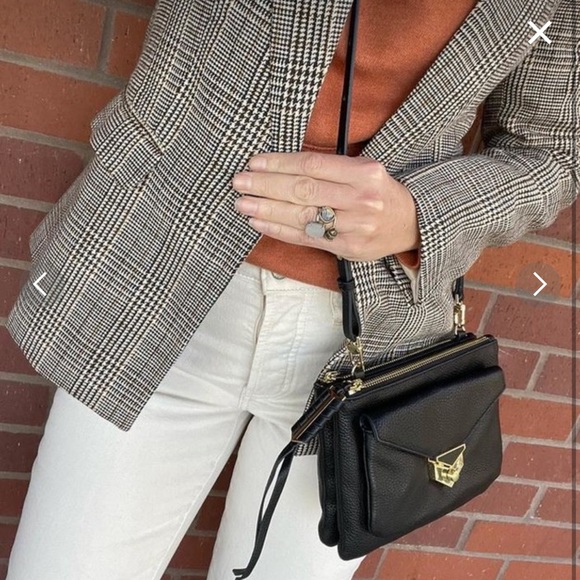 Stella & Dot | Retired Ultra Luxurious Covet Black Leather Crossbody Purse - Picture 4 of 11